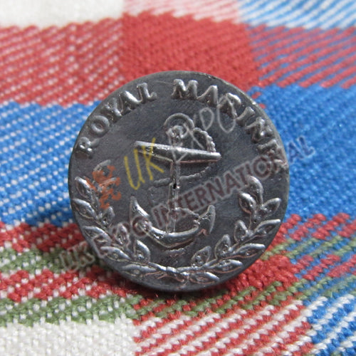 Royal Marine Anchor Pewter 18mm 22mm Die Struck Uniform Button