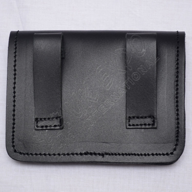 Drummer Piper Black Waist Belt Pouch