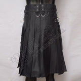 Modernized Black Utility Kilt