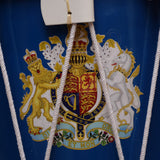 Blue and Red Royal Coat of Arms Drum