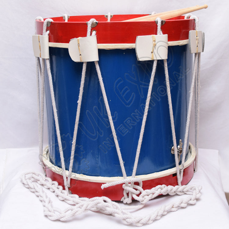 Blue and Red Royal Coat of Arms Drum