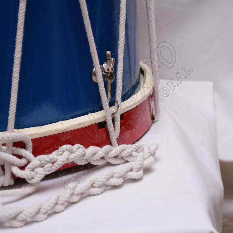 Blue and Red Royal Coat of Arms Drum