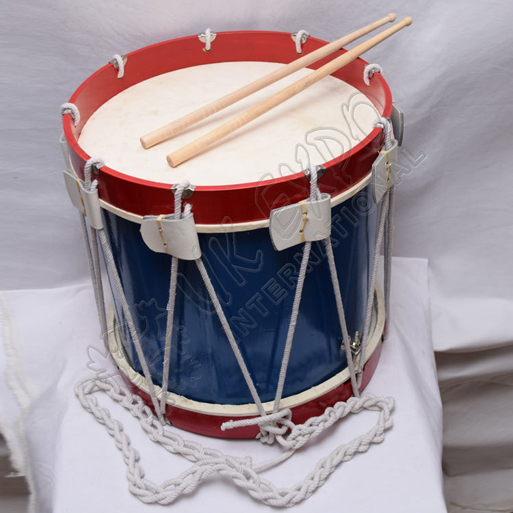 Blue and Red Royal Coat of Arms Drum