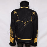 Black Wool Jimi Hendrix Military Jacket