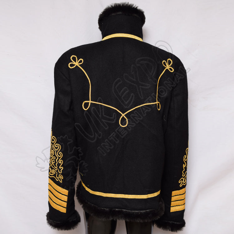 Black Wool Jimi Hendrix Military Jacket