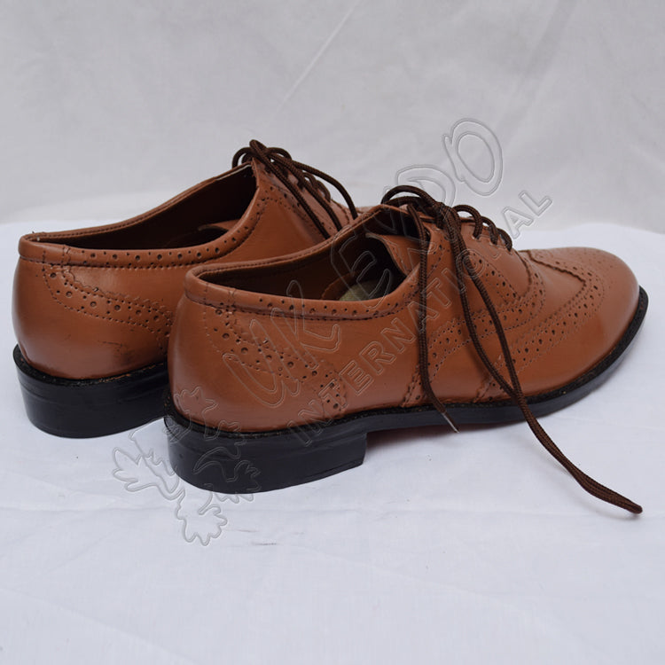 Genuine Brown Leather Authentic Ghillie Shoes
