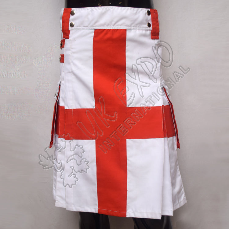 New St George’s Cross English Flag Utility Kilt
