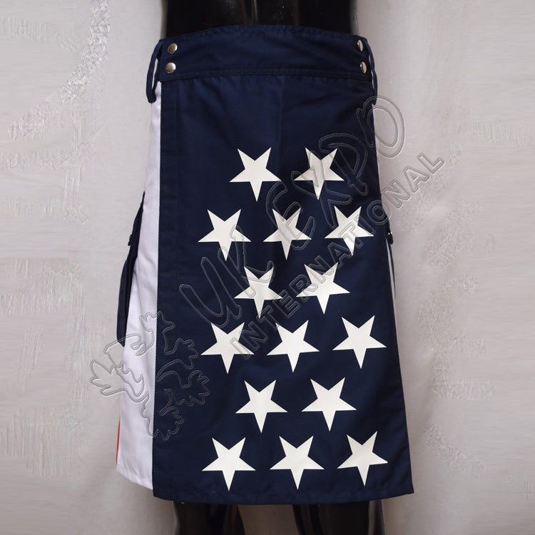 American Flag Cotton Utility Kilt