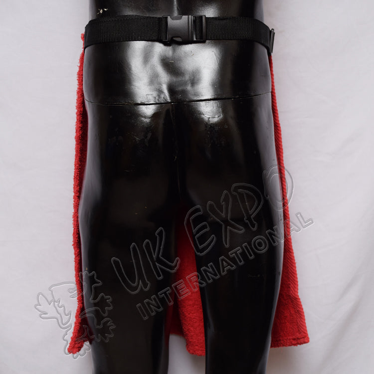 Red Tie Up in Style Ladies Belted Apron