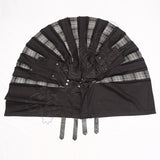 Decent Black Hybrid With Black Charcoal Gray Tartan Utility Kilt