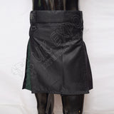 Black & Dark Green Ladies Hybrid Utility Kilt