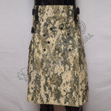Men Army Digital Camo Utility Cargo Kilt