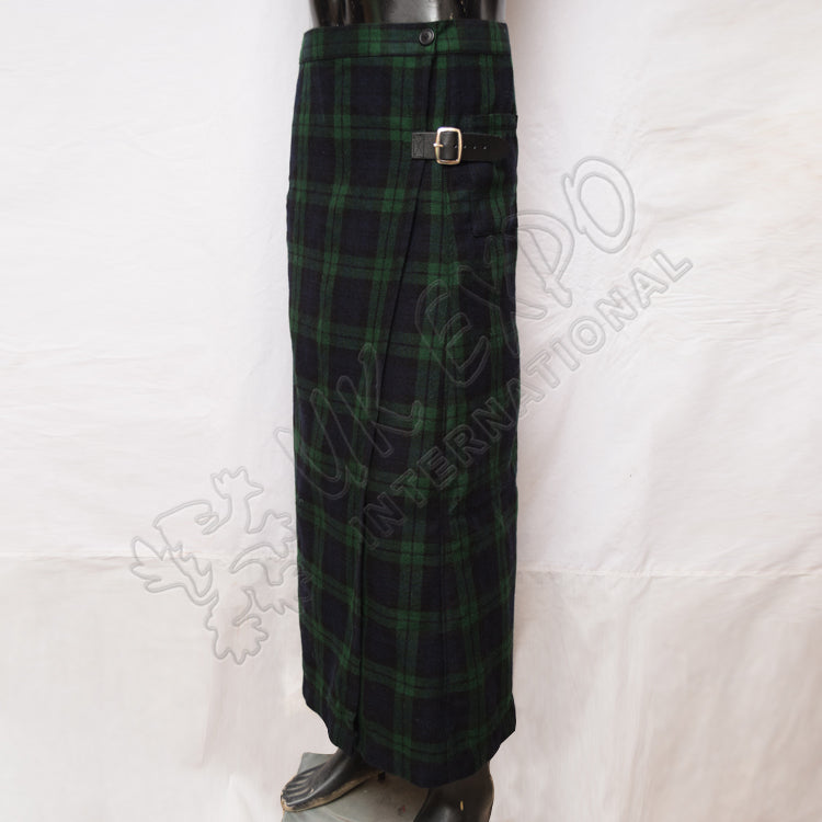 Black Watch Tartan Fashion Long Kilt