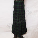 Black Watch Tartan Fashion Long Kilt