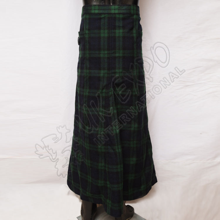 Black Watch Tartan Fashion Long Kilt