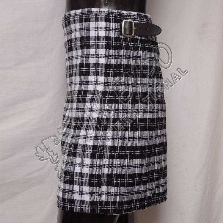 Erskine B & W Tartan 5 Yard Tartan Kilt