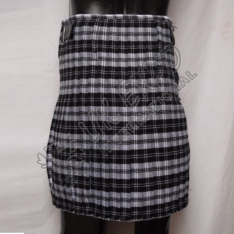 Erskine B & W Tartan 5 Yard Tartan Kilt