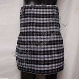 Erskine B & W Tartan 5 Yard Tartan Kilt