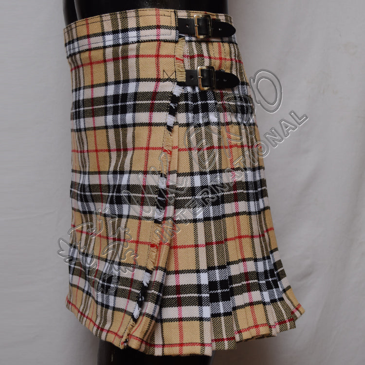 Camel Thompson Women Mini Kilt
