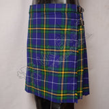 Modern Blue Scottish Tartan Ladies Mini Kilt