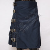 Navy Blue With Grey Hybrid Utility Kilt