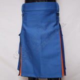 Sky Blue Orange Hybrid Utility Kilt