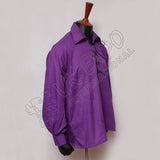 Men's Purple Scottish Jacobite Ghillie Shirt