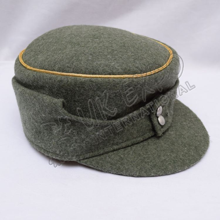 WWII German Heer Elite Grey Wool Cap