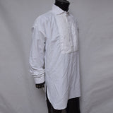 Civil War White Muslin Officer Pleated Shirt