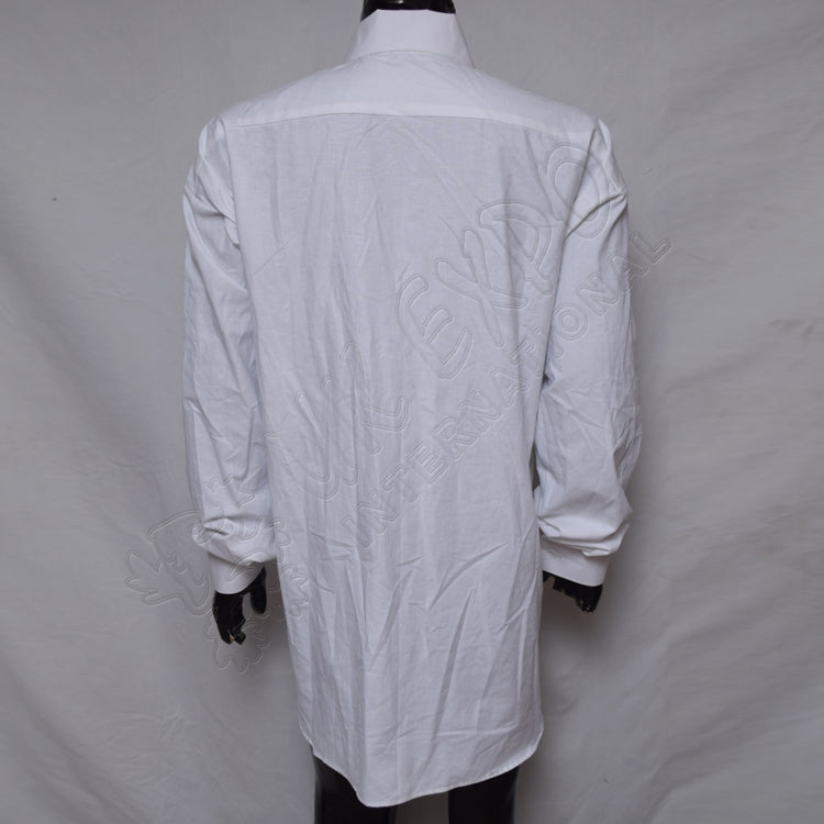Civil War White Muslin Officer Pleated Shirt