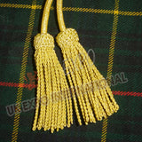 Gold Silk Military Ceremonial Shako Cord