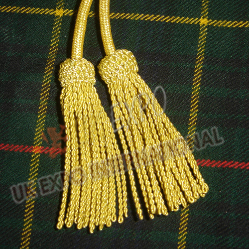 Gold Silk Military Ceremonial Shako Cord