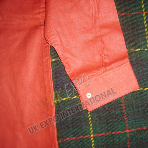 19th Century Red Color Muslin Shirt