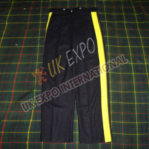 Civil War Black Men Classic Yellow Stripe Trouser