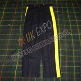 Civil War Black Men Classic Yellow Stripe Trouser