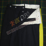 Civil War Black Men Classic Yellow Stripe Trouser