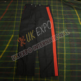 Civil War Black Men Classic Red Stripe Trouser