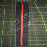 Civil War Black Men Classic Red Stripe Trouser