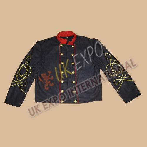 Piped Officers Double Breasted Shell Jacket