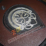 Brown Piping Leather Celtic Embossed Smart Sporran
