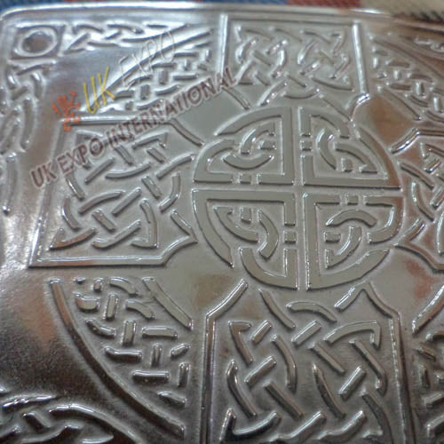 Celtic Buckle Chrome Finish