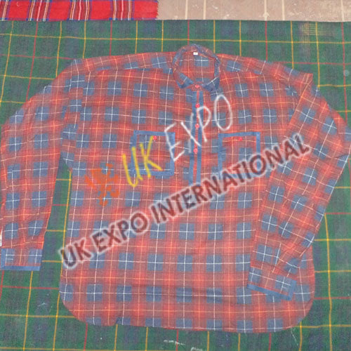 Men Trendy Check Muslin Shirt