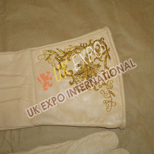 Vintage Italian Embroidered Gentle Gloves