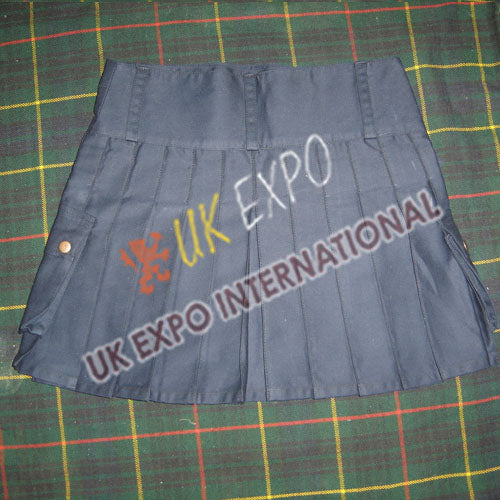 Navy Blue Short Ladies Billie Kilt