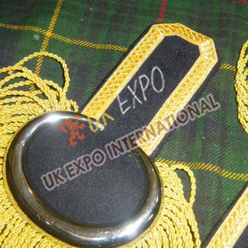 Marching Band Gold Moon Shoulder Epaulettes