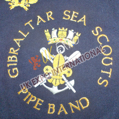 Custom Gibraltar Scouts Pipe Band Banner