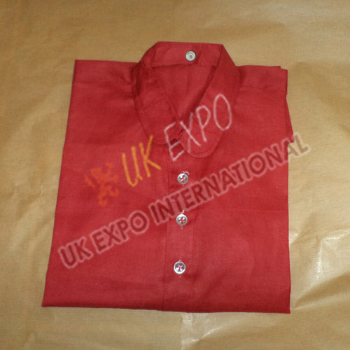 19th Century Red Color Muslin Shirt