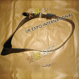 Black PVC Pipers Cross Belt