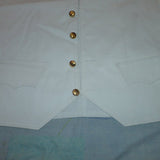 White Jean Military Vest