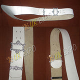 White Flag Pole Belt With New Buckle Set